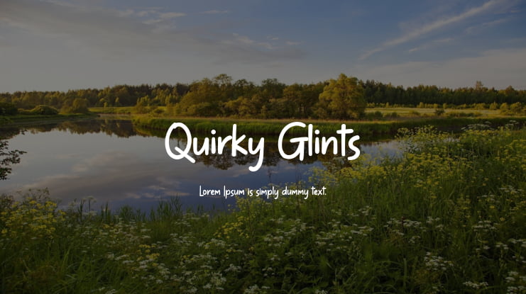 Quirky Glints Font