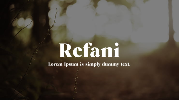 Refani Font