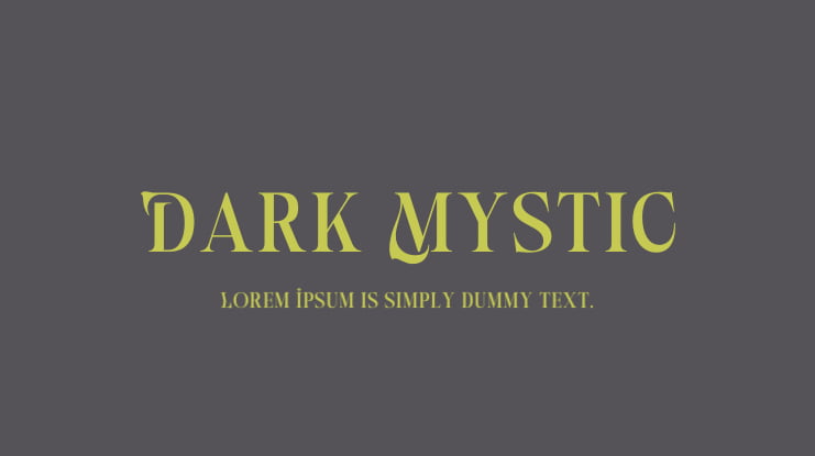 Dark Mystic Font