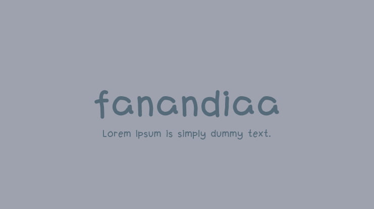 fanandiaa Font