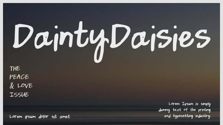 DaintyDaisies Font