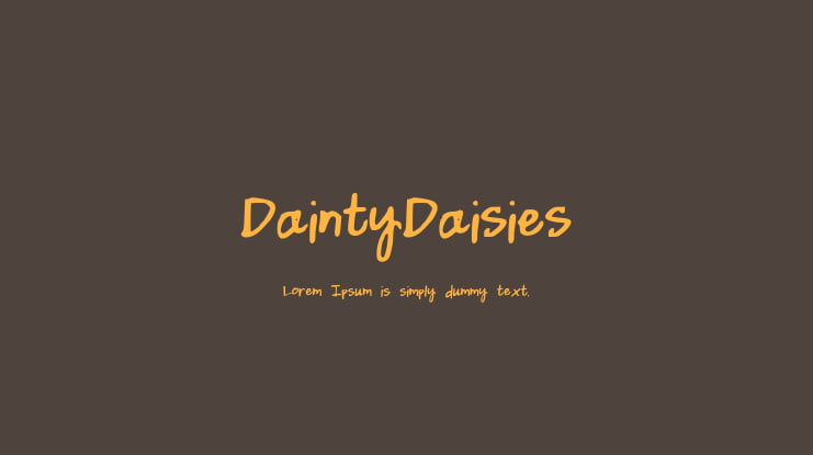 DaintyDaisies Font