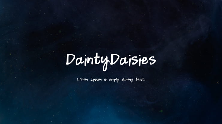 DaintyDaisies Font