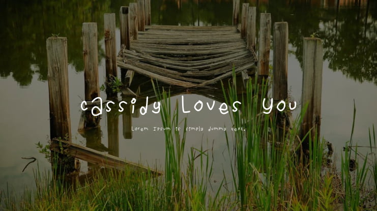 Cassidy Loves You Font