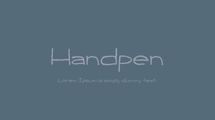 Handpen Font