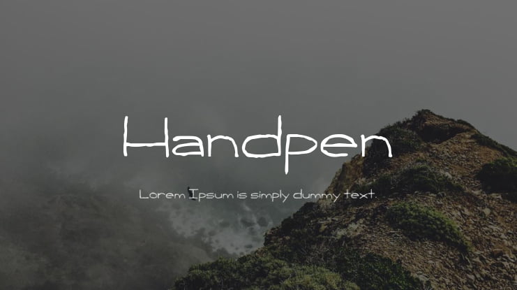 Handpen Font