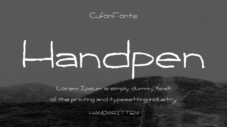 Handpen Font