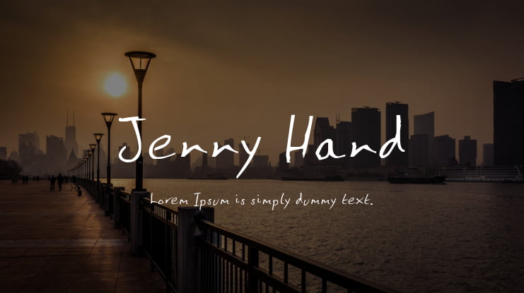 Jenny Hand Font