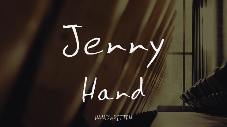 Jenny Hand Font