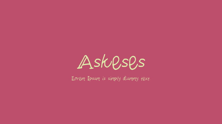 Askeses Font