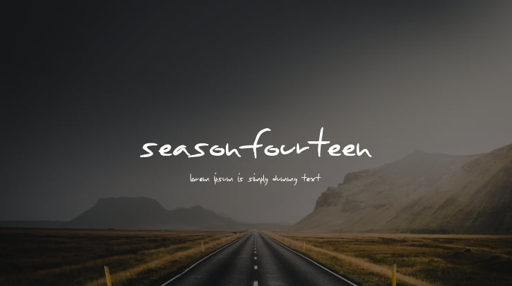 SeasonFourteen Font