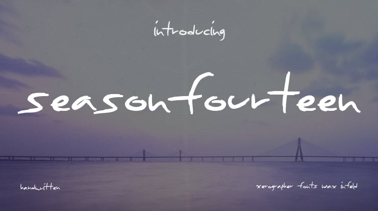 SeasonFourteen Font