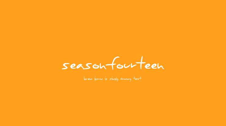 SeasonFourteen Font