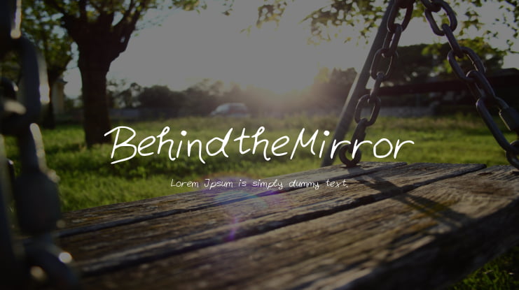 BehindtheMirror Font