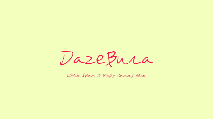 DazeBuna Font