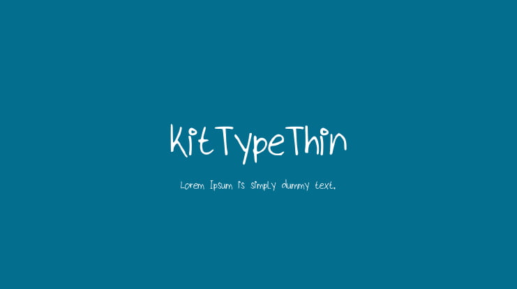 kitTypeThin Font