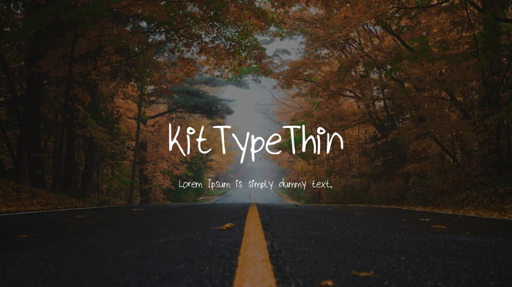 kitTypeThin Font