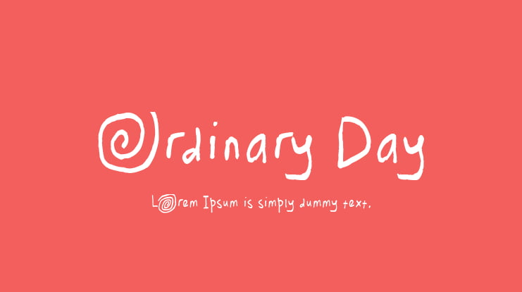 Ordinary Day Font