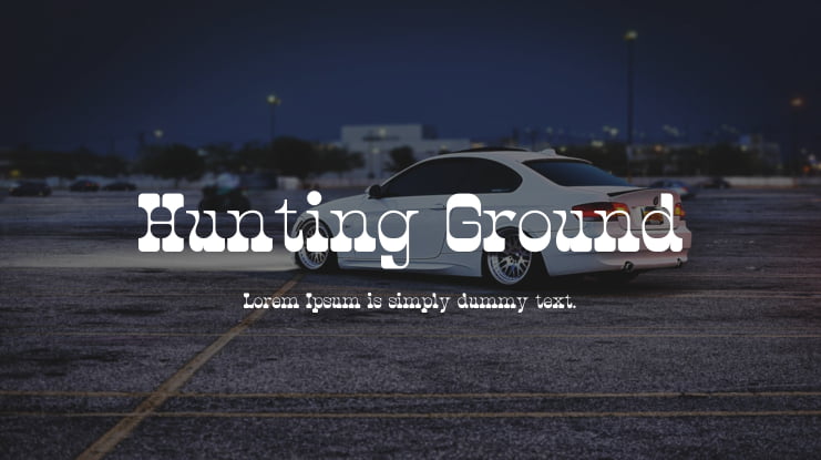 Hunting Ground Font