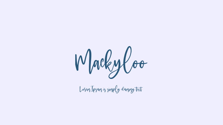 Mackyloo Font