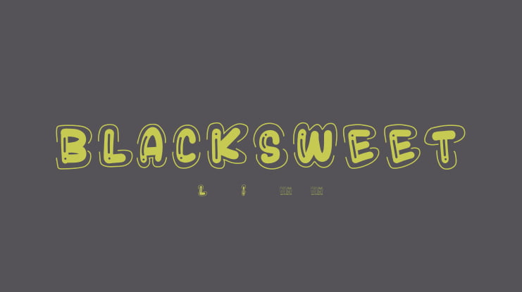 BLACKSWEET Font