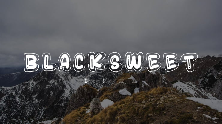 BLACKSWEET Font