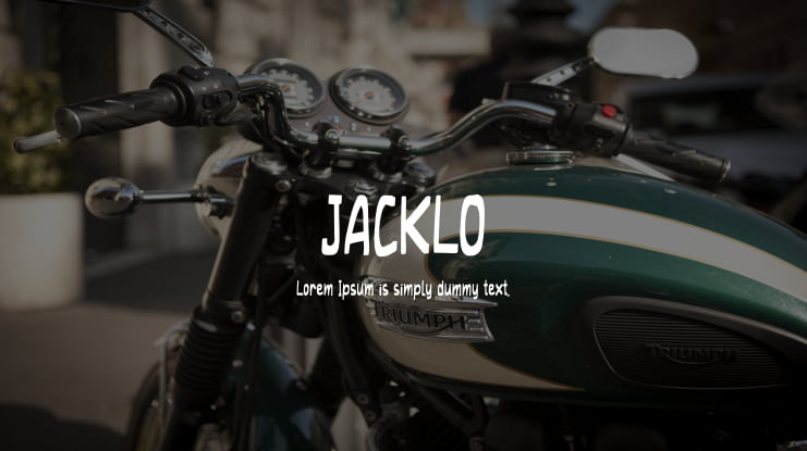 JACKLO Font