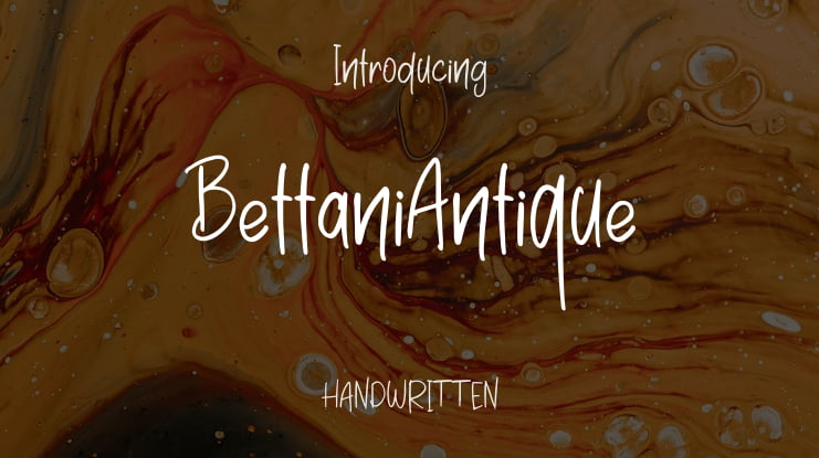 BettaniAntique Font