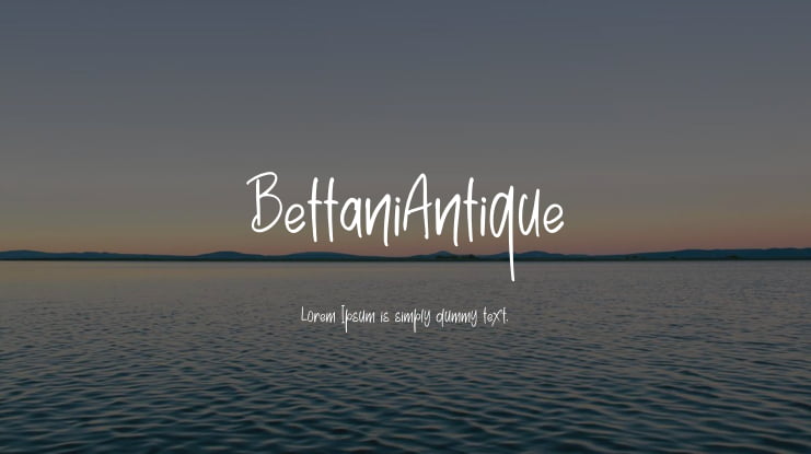 BettaniAntique Font