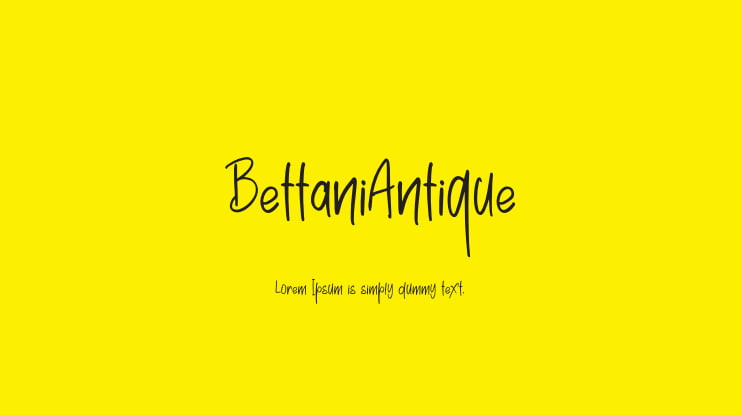 BettaniAntique Font