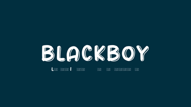 BLACKBOY Font