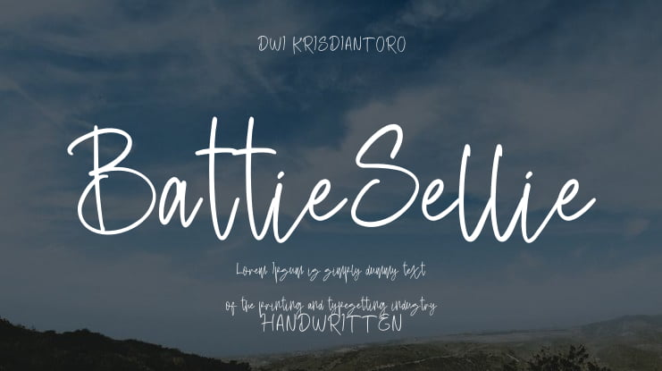 BattieSellie Font