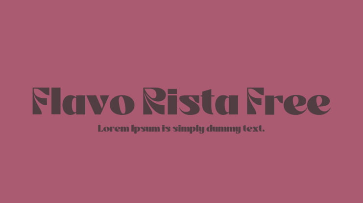 Flavo Rista Free Font