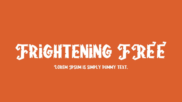 Frightening FREE Font