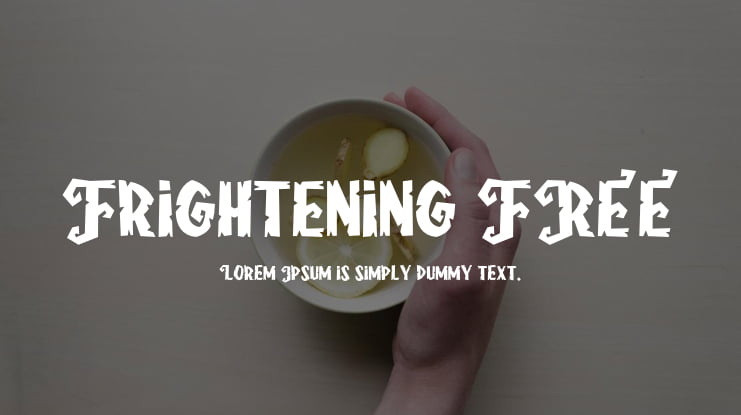 Frightening FREE Font