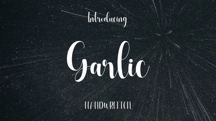 Garlic Font