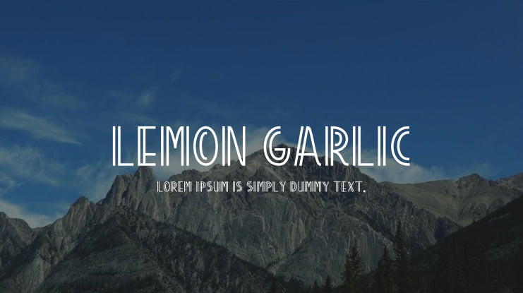 LEMON GARLIC Font