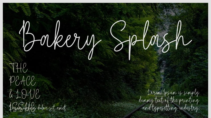 Bakery Splash Font