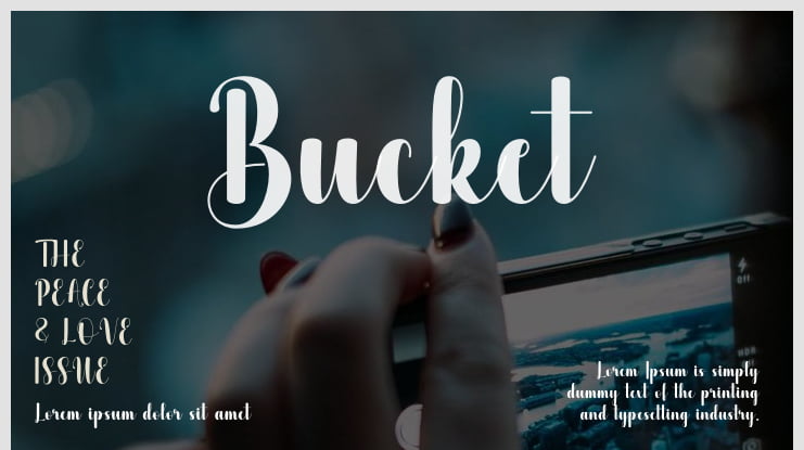 Bucket Font