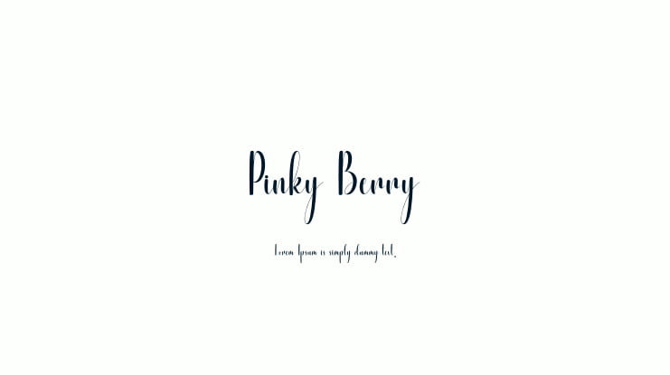 Pinky Berry Font