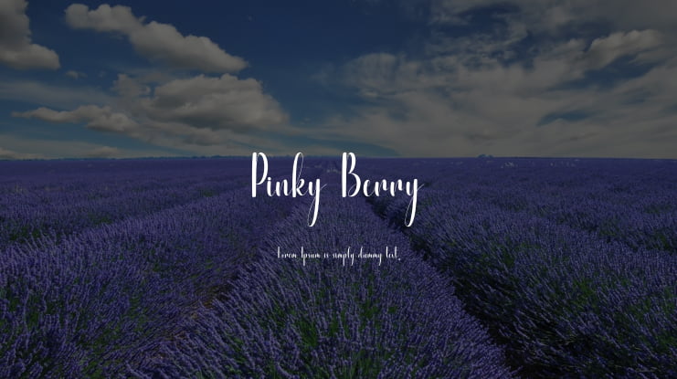 Pinky Berry Font