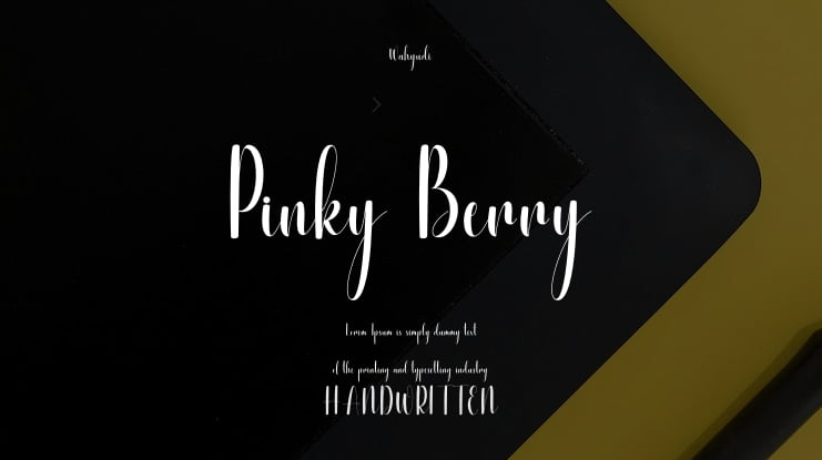 Pinky Berry Font