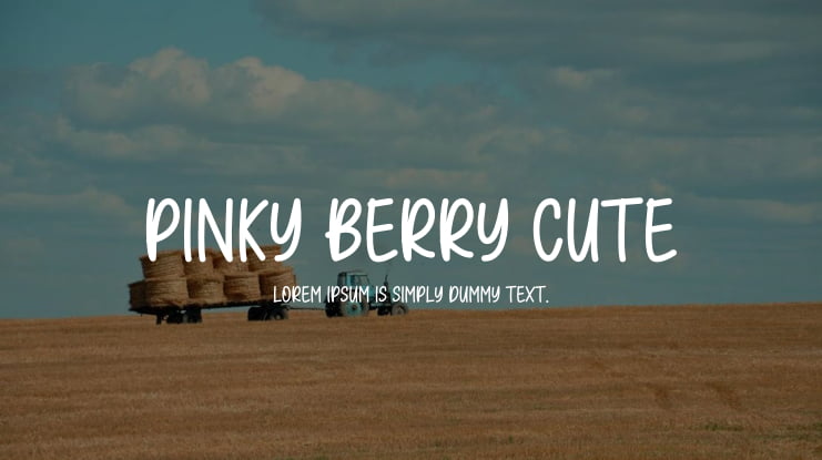 PINKY BERRY CUTE Font