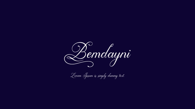 Bemdayni Font