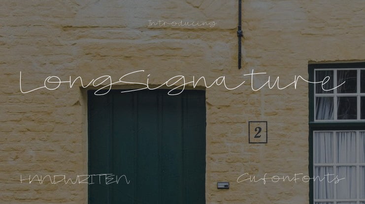 LongSignature Font