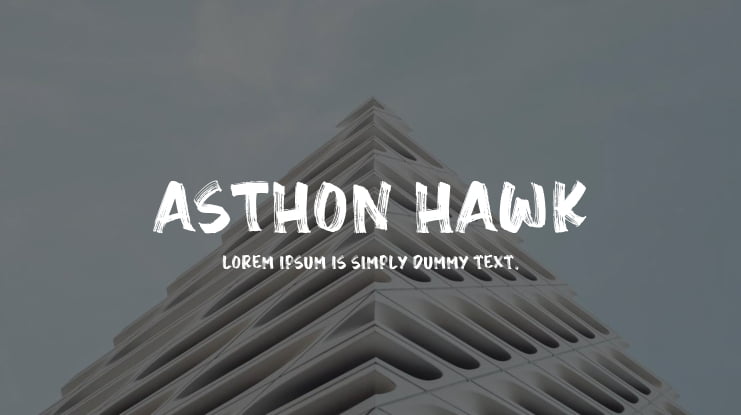 Asthon Hawk Font