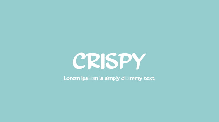 CRISPY Font