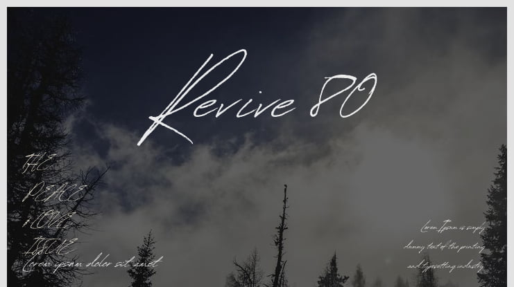 Revive 80 Font