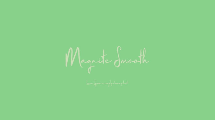 Magnite Smooth Font