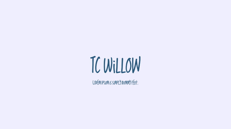 TC Willow Font